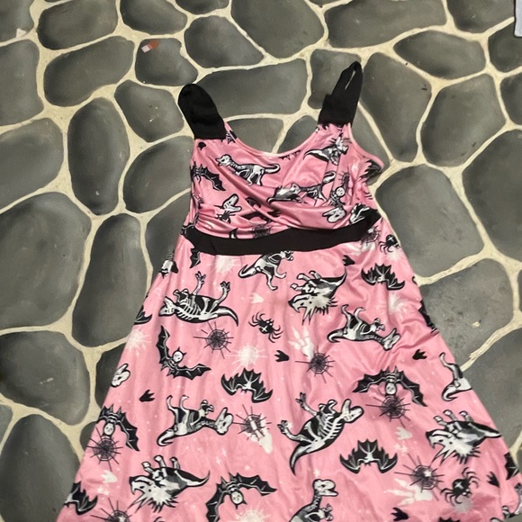 Dinosaur skeletons Halloween dress xl - Picture 6 of 10